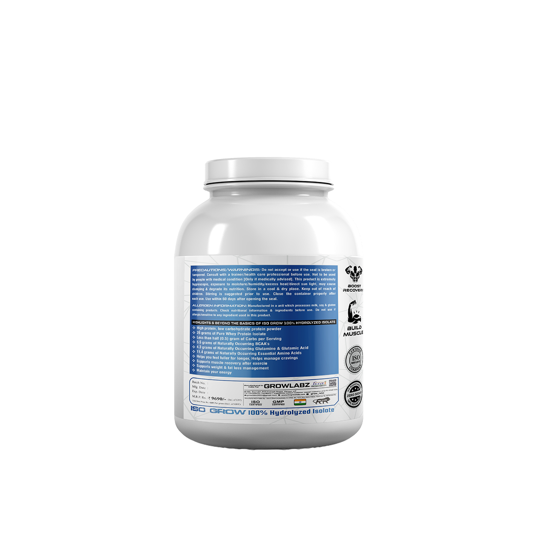Growlabz ISO Grow Whey Protein 100% Isolate