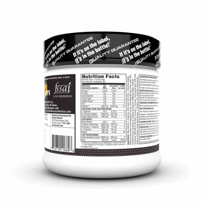 Labrada Super Charge pre-workout concentrate container on a white background