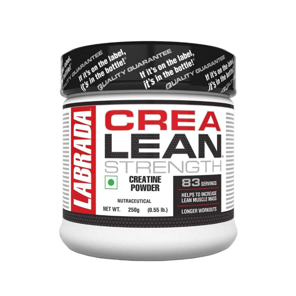 Labrada Crea Lean Strength supplement container on a white background