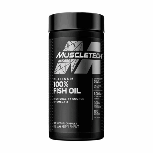 MuscleTech Platinum 100% Fish Oil – 100 Softgels