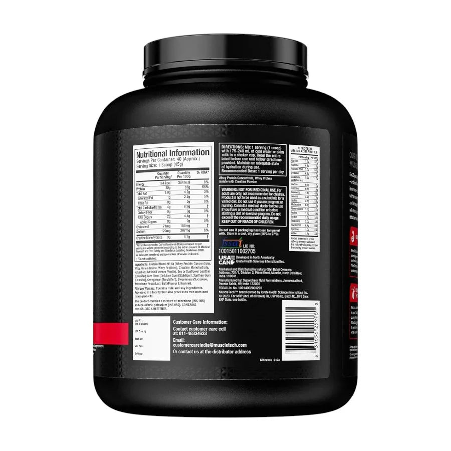 Muscletech Nitrotech Whey Protein