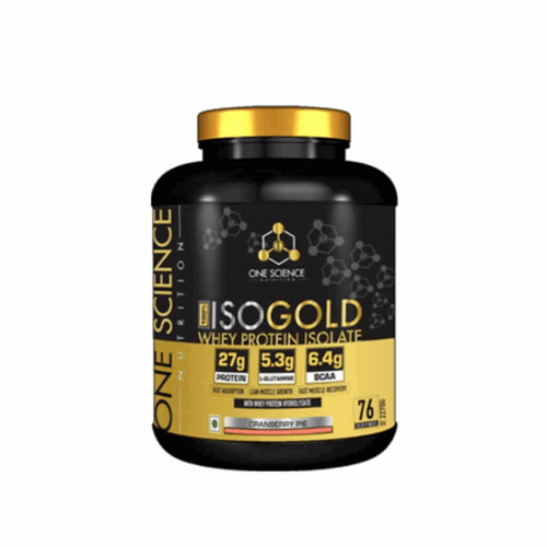 One Science Nutrition 100% Iso Gold Whey Protein 5lbs 76 Servings