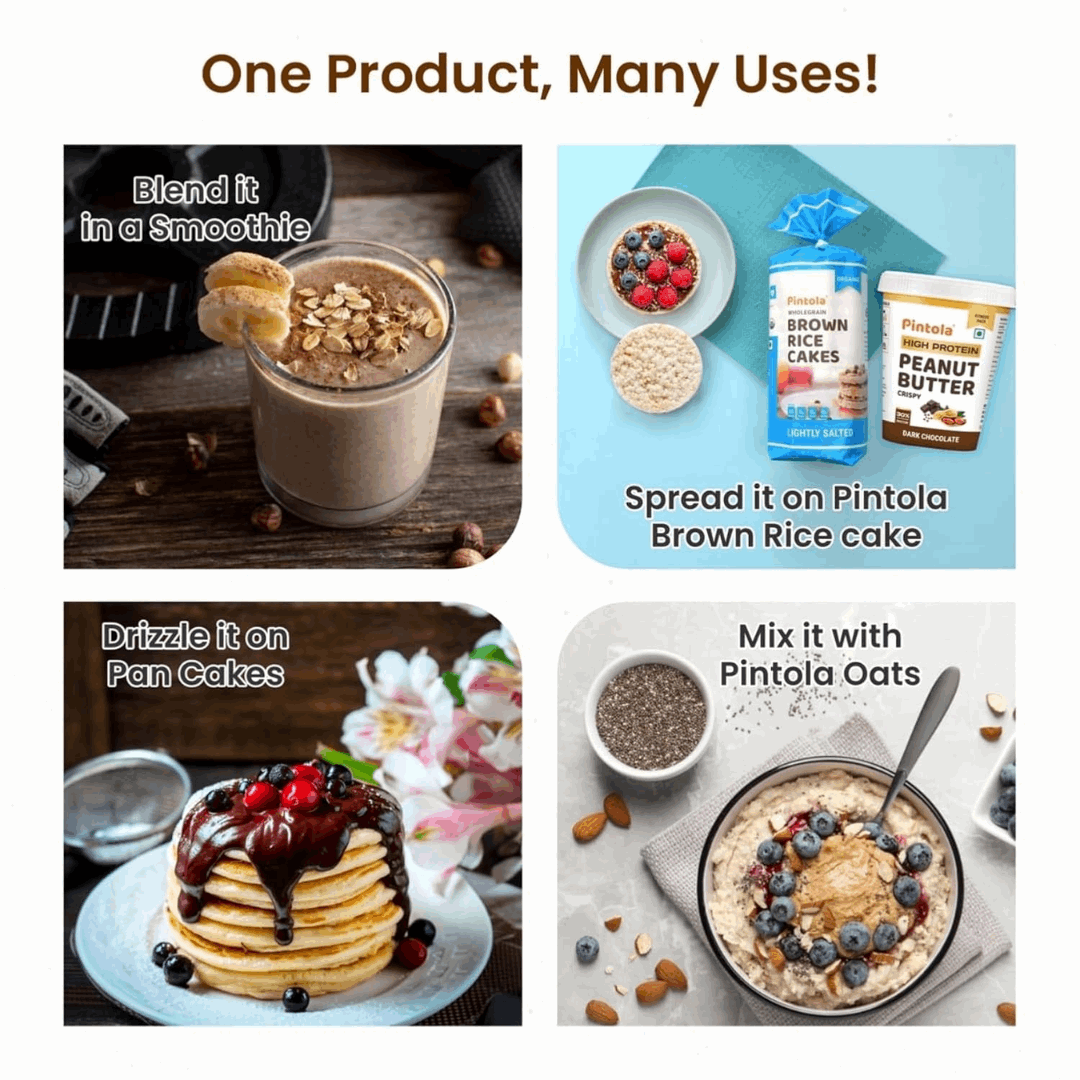 Pintola product used in various food preparations with text indicating uses.