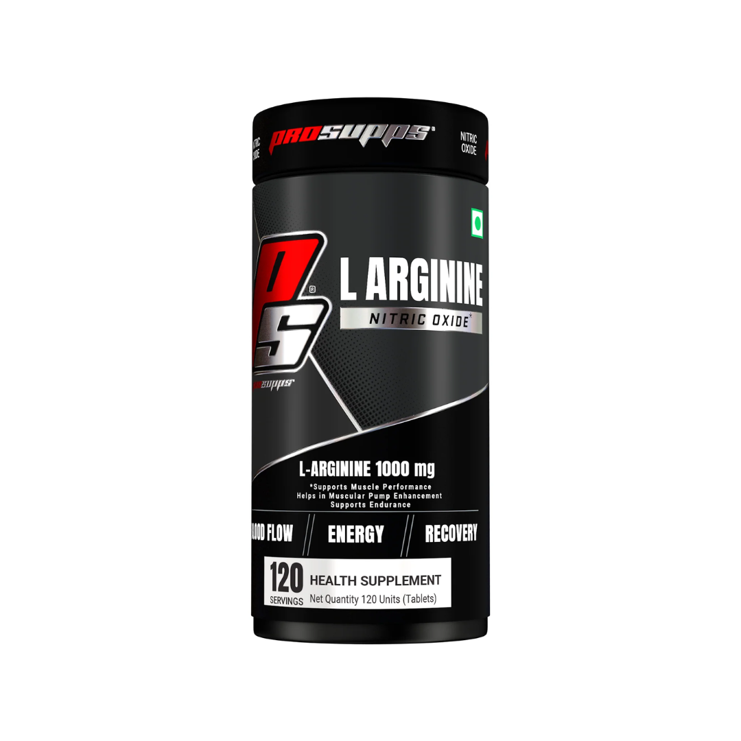 ProSupps L-Arginine supplement container on a white background
