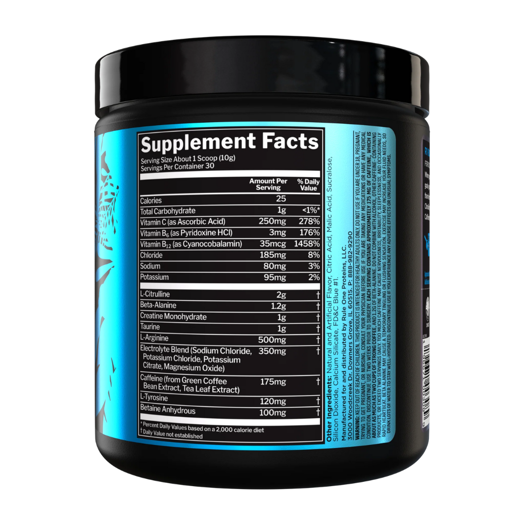 Supplement container with a focus on the 'Supplement Facts' label.