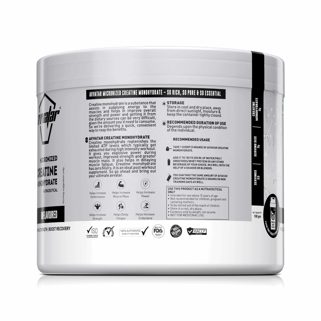 Supplement container with label on a white background