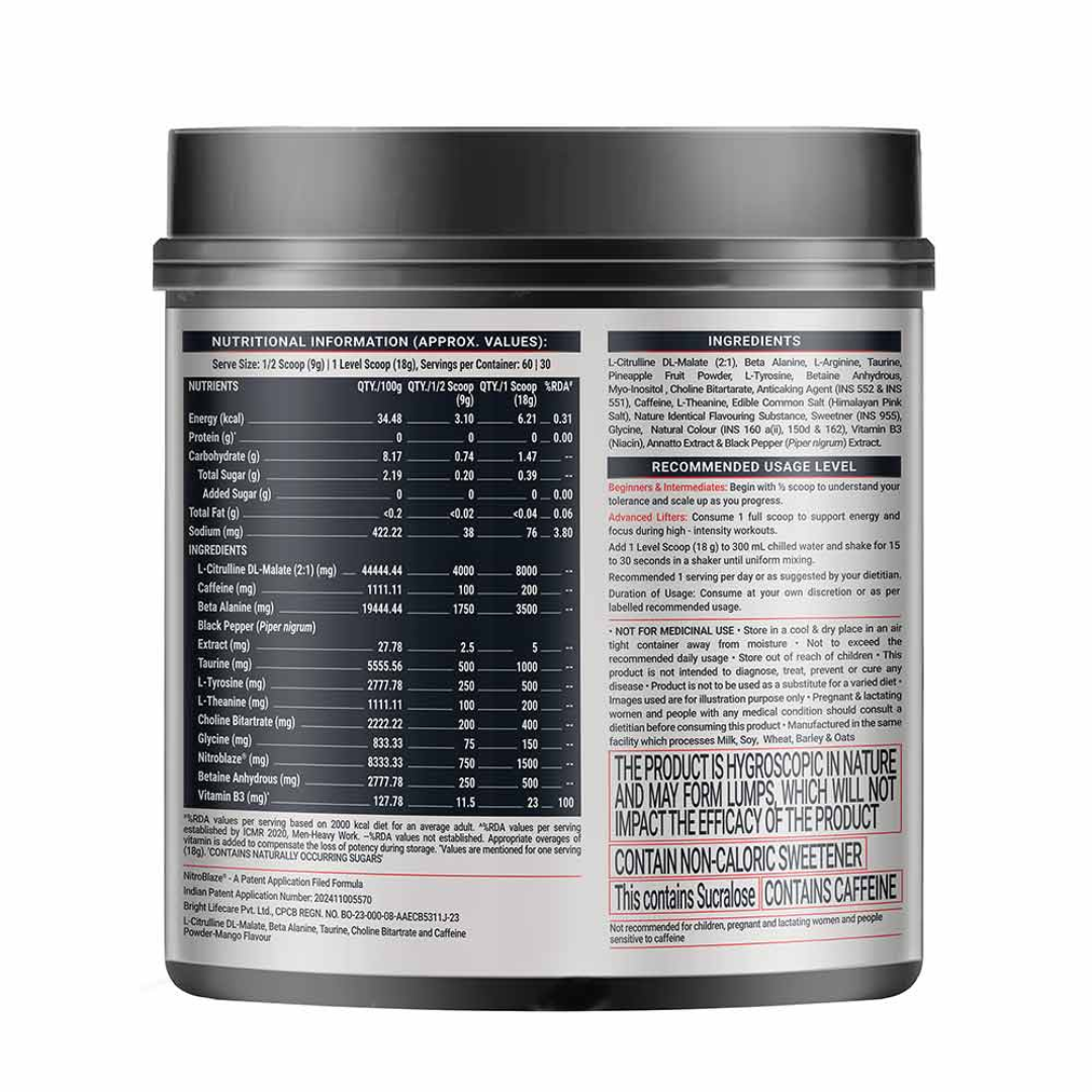 (MB) MuscleBlaze Pre Workout WrathX