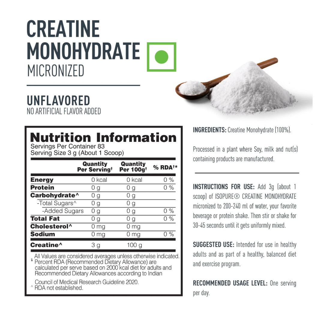 Isopure 100% Creatine Monohydrate Micronized
