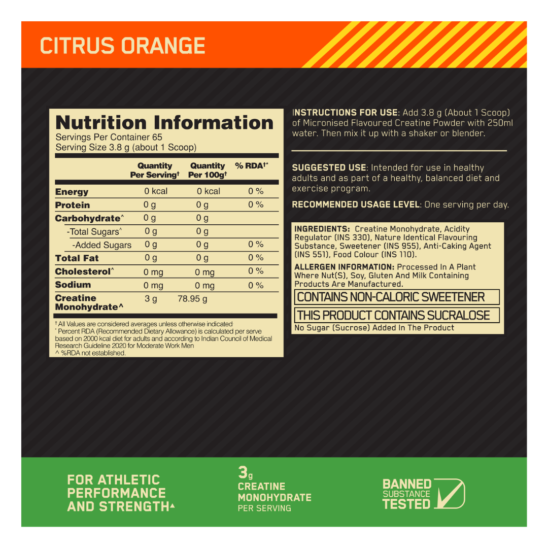 ON (Optimum Nutrition) Micronized Creatine Powder