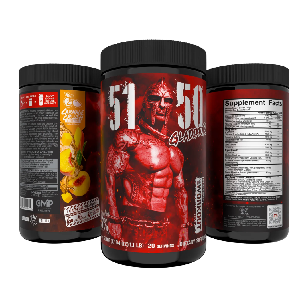 5% Nutrition Rich Piana 5150 Gladiator Edition High Stimulant Pre-Workout