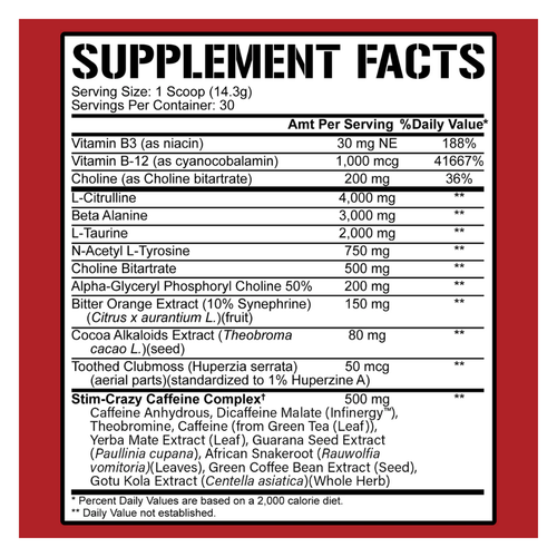 5% Nutrition Rich Piana 5150 High Stimulant Pre-Workout secondary image