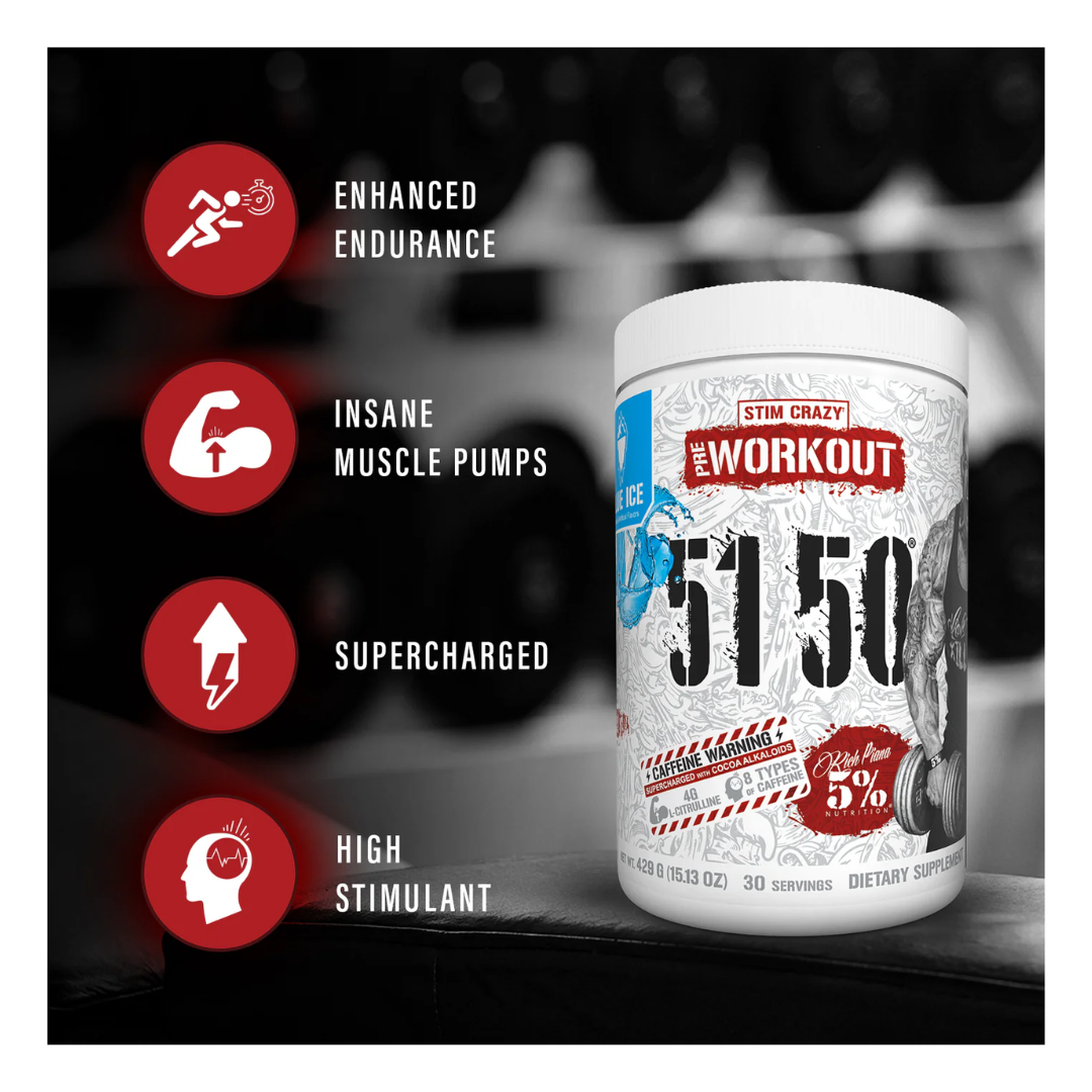 5% Nutrition Rich Piana 5150 High Stimulant Pre-Workout