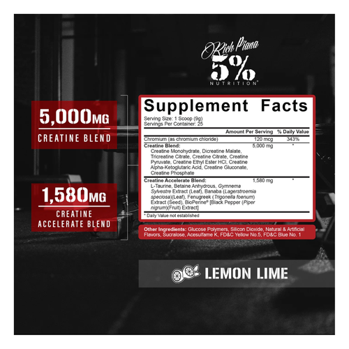 5% Nutrition Rich Piana Crea-TEN 10-in-1 Creatine Accelerate Blend secondary image
