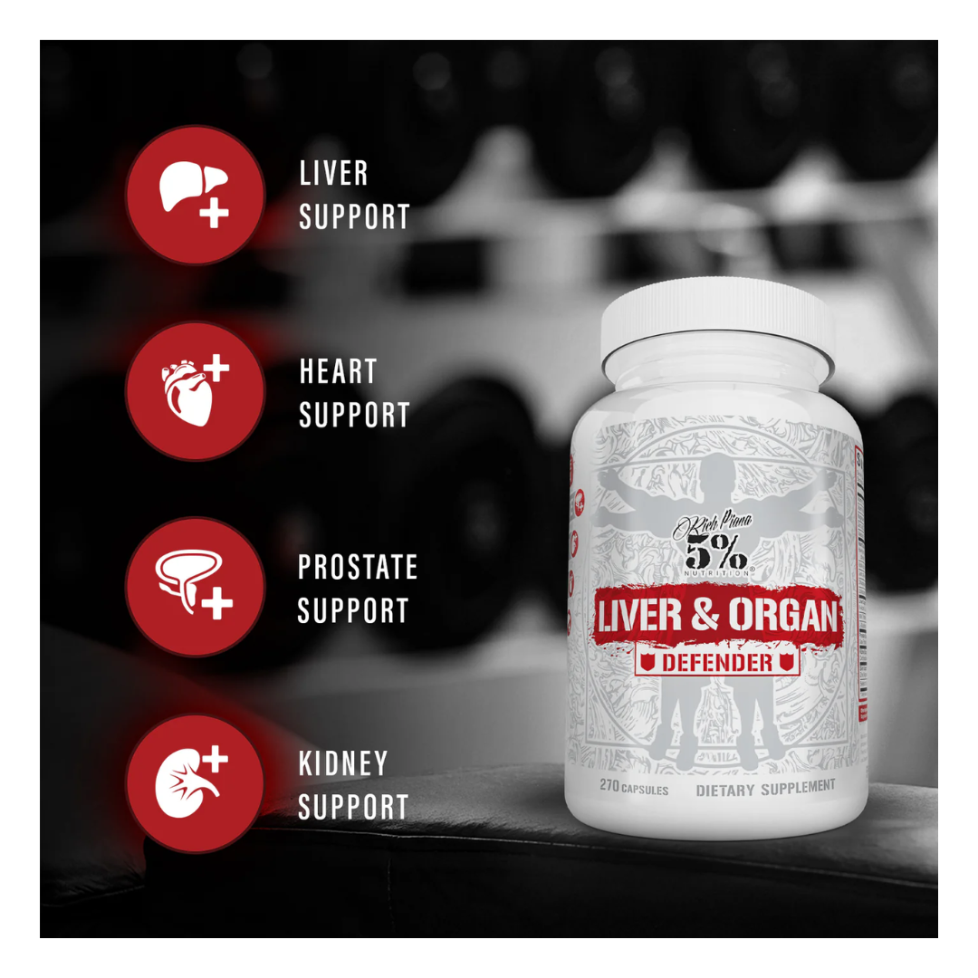 5% Nutrition Rich Piana Liver and Organ Defender Internal Health Support