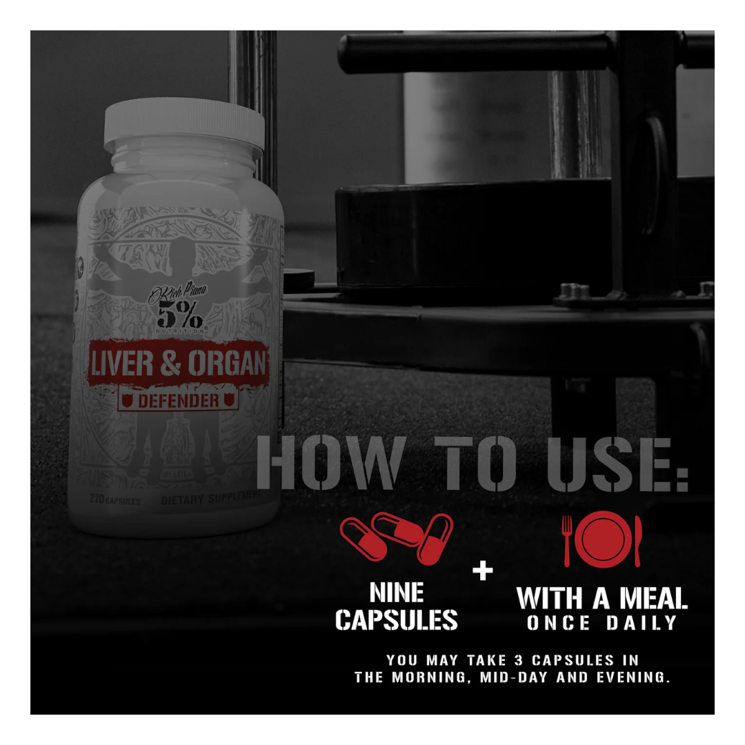 5% Nutrition Rich Piana Liver and Organ Defender Internal Health Support