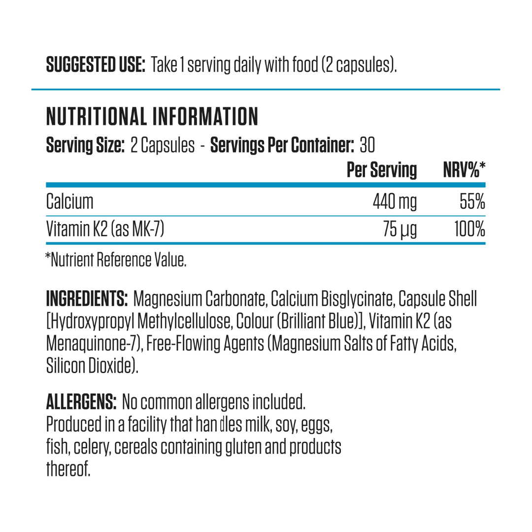 Applied Nutrition Calcium & Vitamin K2