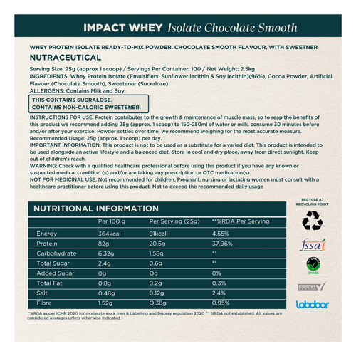 Myprotein Impact Whey Isolate (IMPORTED) secondary image