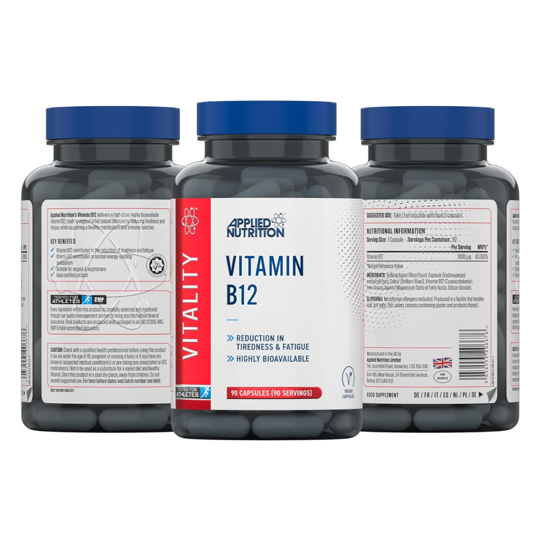 Applied Nutrition Vitamin B12 Capsules