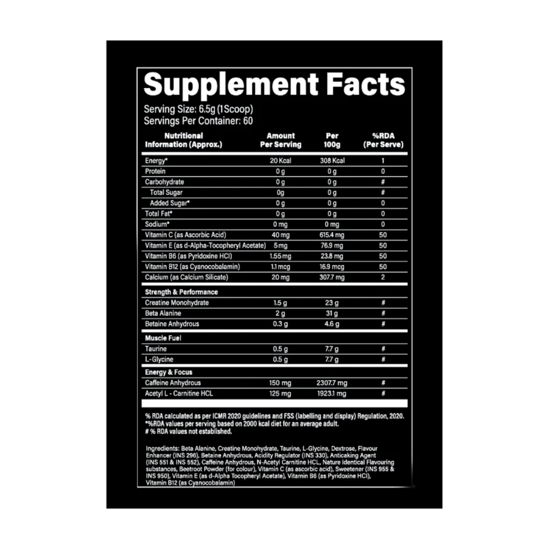 (MP) Muscle Pharm Combat Pre-Workout