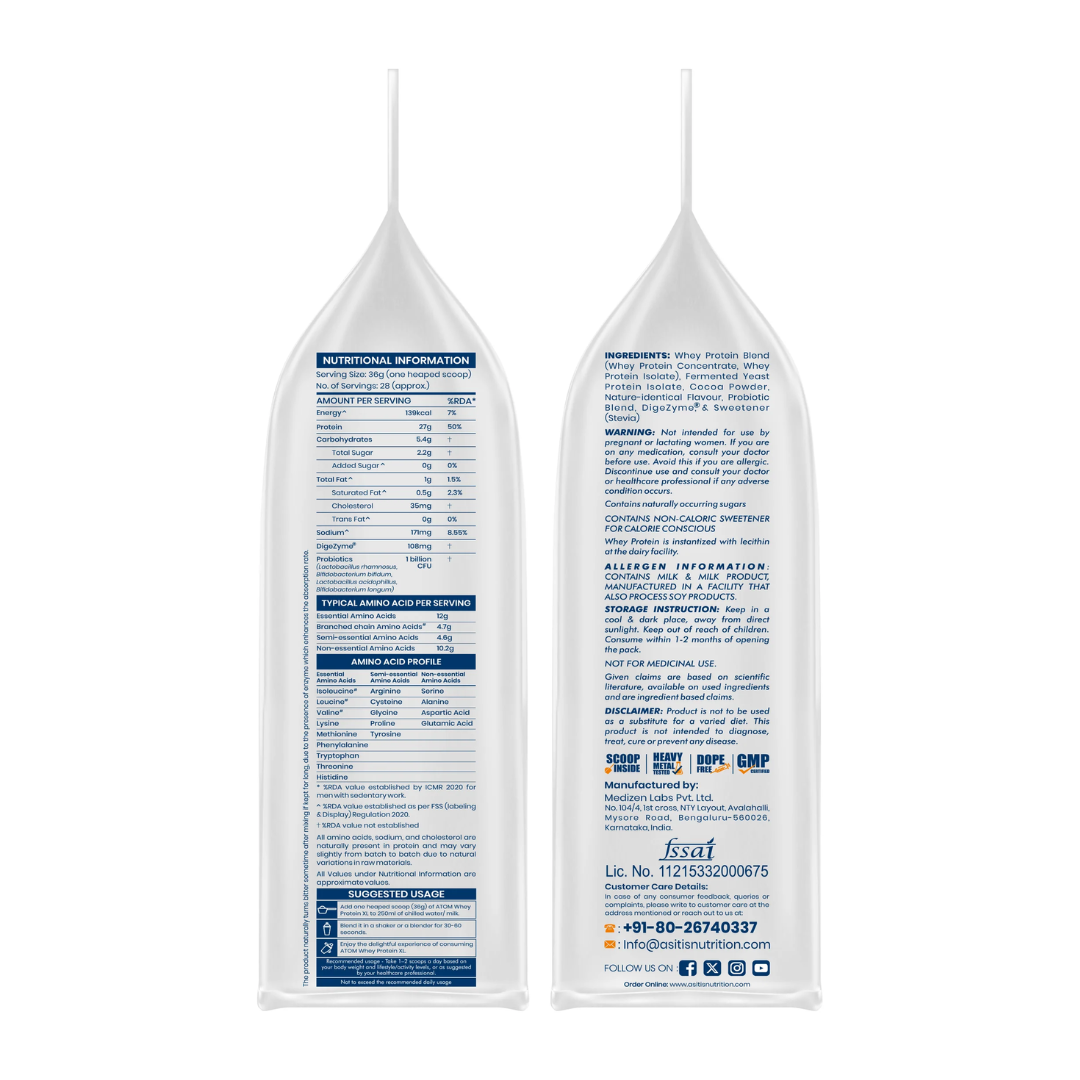 Asitis ATOM Whey Protein XL with DigeZyme®