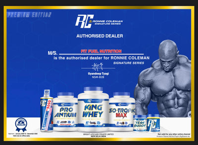 Ronnie Coleman certificate
